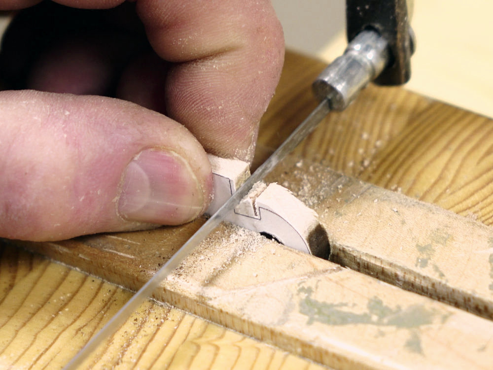 using the coping saw
